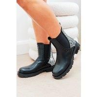 Crystal Back Chelsea Boots