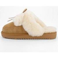 Loungeable Frosted Star Cut Sherpa Hooded Midi Robe - Silver