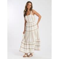 Square Neck Jacquard Maxi Dress