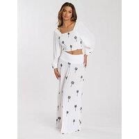 South Beach Embroidered Shirred Waist Maxi Skirt