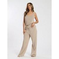 Loungeable Soft Knit Tank Top - Beige