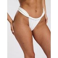 South Beach Textured Crinkle High Waist Brief