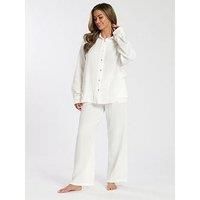 Loungeable Cotton Waffle Long Sleeved Set