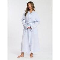 Loungeable Cotton Waffle Robe - Blue
