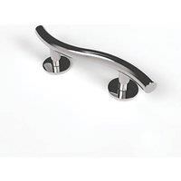Nymas Curved Household Luxury Grab Rail Polished Stainless Steel 355mm (412JM)