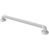 Nymas Straight Household Plastic Fluted Grab Rail White 600mm (836JM)