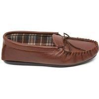 Celtic & Co Men's British Golf Moccasins in Brown | Size: 12