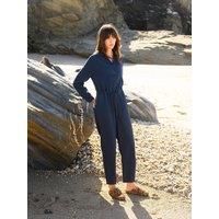 Twill Long Sleeve Jumpsuit
