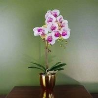 Realistic Artificial Orchid Plants Fully Potted
