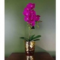 Realistic Artificial Orchid Plants Fully Potted