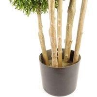 120cm UV Resistant Balls Topiary 480 Leaves Natural Trunk