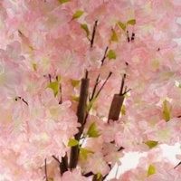 150cm Pink Artificial Cherry Blossom Tree in Plastic Pot for Home Decor