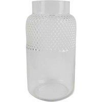 Glass Vase Clear Glass Diamond Vase 29Cm Botanik
