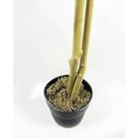 120cm (4ft) Artificial Red Ficus Tree With Gold Metal Planter