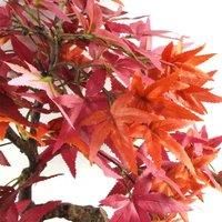 50cm Artificial Red Maple Bonsai Tree