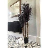 Artificial YUKka Tree Plant Spiky Uv Resistant Outdoor Tree Triple Dark Red And Brown Botanik