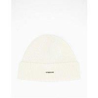 Gym King Women'S Rubber Badge Beanie - Cream