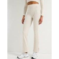 Gym King Women'S Straigh Leg Split Trouser - Beige