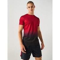 Gym King Men'S Ombre Space Dye Tee - Red