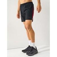 Gym King Men'S Ombre Space Dye Shorts - Red/Black