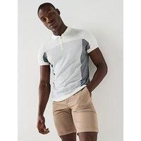 Gym King Men'S Colour Block Polo Shirt - Grey