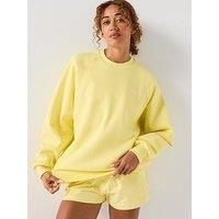 Gym King Women'S 365 Raglan Sleeve Crew - Lemon - Yellow