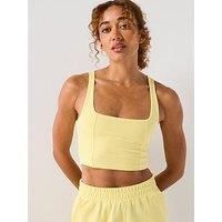 Gym King Women'S 365 Jersey Square Neck Tank - Yellow