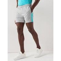 Gym King Mens Energy Short Grey/Ocean Blue S