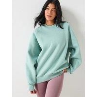 Gym King Womens 365 Raglan Sleeve Crew - Green