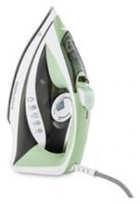 Morphy Richards Steamflow Turbo Steam Iron, Non Stick Ceramic Soleplate, 35g Output, Temperature Controls, Anti-Scale and Drip, 450ml Water Tank, 2.5M Cable, 2400W, Green and Grey, 302010