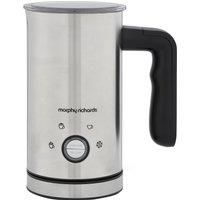 Morphy Richards Milk Frother Electric 4 in 1, Non Stick Coating, 4 Programs, Auto Switch Off, LED Function Button, 300ml Capacity, Dairy Free Altneratives, Cordless Jug, 600W, Stainless Steel, 21003