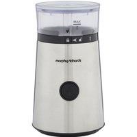 Morphy Richards Electric Coffee Grinder, One Touch Control, 60g Coffee Bean Capacity, Spice & Herb Grinder, Stainless Steel Body & Chopping Blade, Removable Grind Cup, 150W, 210252