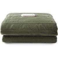 Morphy Richards Teddy Fleece & Flannel Fleece Throw 160Cm X 130Cm Green