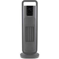 Morphy Richards HeatFlux Slim 2kw Ceramic Tower Fan Heater & Remote Grey 825404
