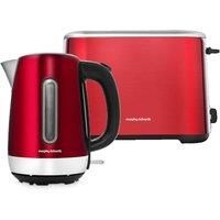 Morphy Richards Equip Kettle & Toaster Red 1.61L