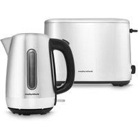Morphy Richards Motive Kettle and Toaster Set (Brushed Steel)