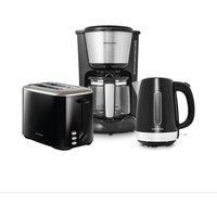 Morphy Richards Equip Black 1.7L Kettle, Toaster & Filter Coffee Machine Set