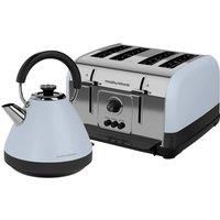 Morphy Richards Venture 1.5L Kettle and 4 Slice Toaster Set Duck Egg Blue