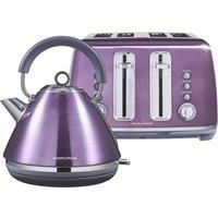 Morphy Richards Accents Purple 1.5L Kettle & 4 Slice Toaster Matching Bundle Set