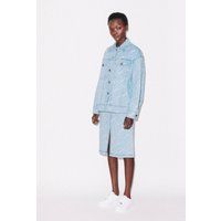 House of Holland Women's Monogram Denim Skirt in Blue | Size: 10