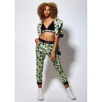 Animal Print Jogger in Mint