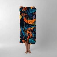Imaginative Abstract Witches Hats Beach Towel