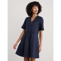 Seasalt Cornwall Draw Kiln Linen Dress - Navy