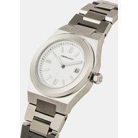 Cernucci White Dial Polished Watch - Silver