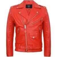 Leather Brando Biker Rock Motorcycle Hide Jacket