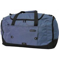 Infinity Leather Extra Large Duffel Weekend Holdall Carry-On Cabin Bag Gym Sports Travel Bag in Navy