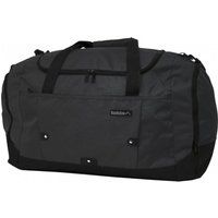 Infinity Leather Extra Large Duffel Weekend Holdall Carry-On Cabin Bag Gym Sports Travel Bag in Black