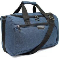Infinity Leather Holdall Carry On 40x 20 x25cm Under-seat Travel Cabin Bag for Ryanair, Easy Jet in Navy
