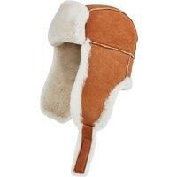 Mens RAF Aviator Suede Sheepskin Hat Winter Navigator Hat