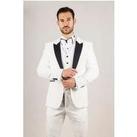 Men’s 3 Piece White Velvet Tuxedo Suit Wedding, Prom, Dinner Party Outfit
